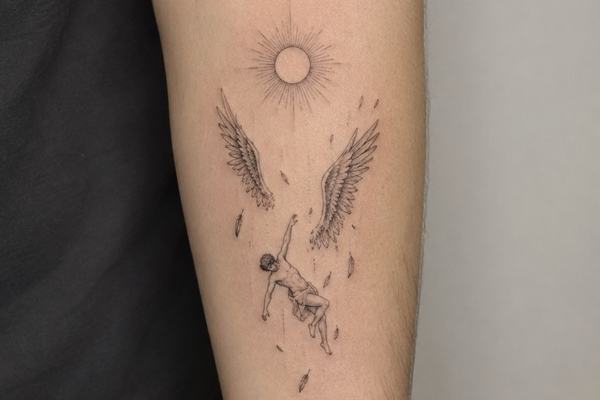 Greek god tattoo sketch