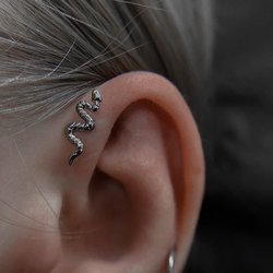 Forward Helix piercing