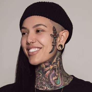 Тату на лице (26)