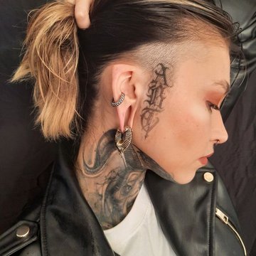 Тату на лице (30)