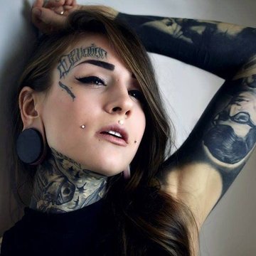 Тату на лице (33)