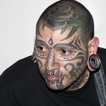 Тату на лице (39)