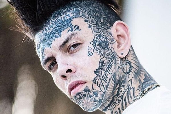 Тату на лице (40)