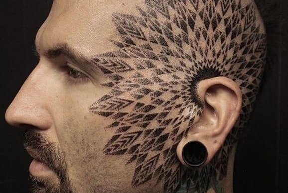 Тату на лице (51)