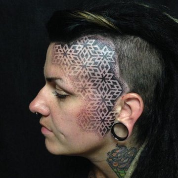 Тату на лице (53)