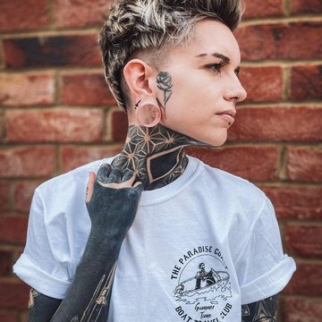 Тату на лице (58)