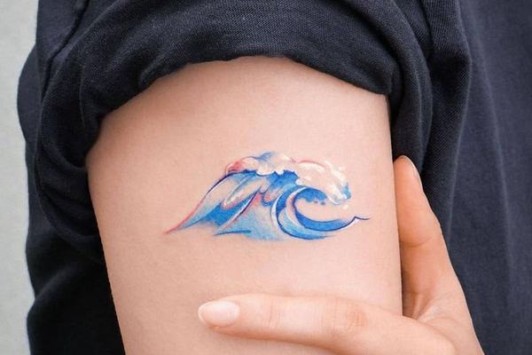 Wave tattoo