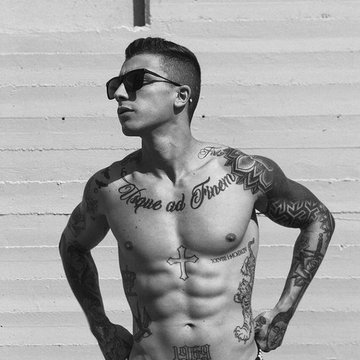 мужские тату на груди (29)